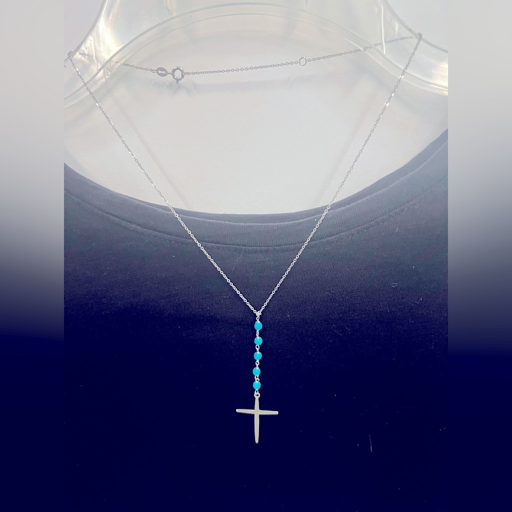 Silver adjustable necklace
